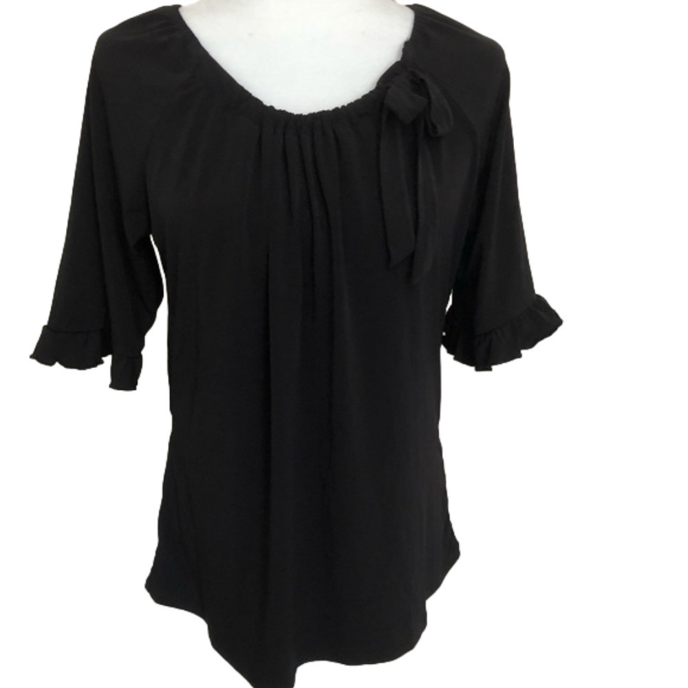 Diana Belle Adjustable Neckline Ruffle Sleeve